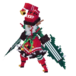 Ceruledge with the Christmas Punk Bundle skin