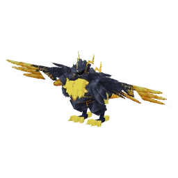 Corviknight with the Stormcloud Mini-Crate skin