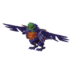 Corviknight with the St. Patty's Day 2025 skin