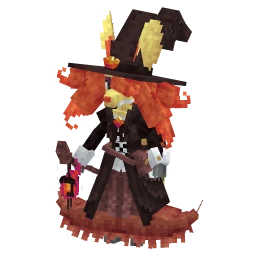 Delphox with the Haunted Halloween Crate skin