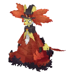 Delphox with the Mega Z-A Crate skin