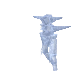 Deoxys with the Snowfated Crate Blue Chroma skin
