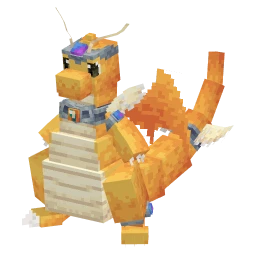 Dragonite with the Mega Z-A Crate skin