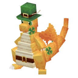 Dragonite with the St. Patty's Day 2025 skin