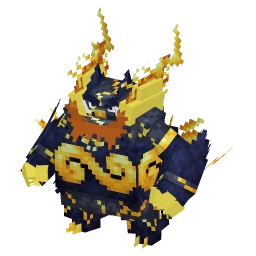 Emboar with the Stormcloud Mini-Crate skin