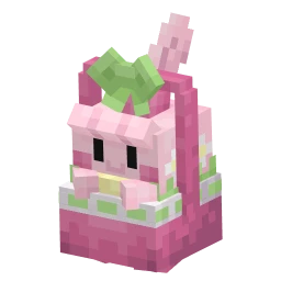 Happiny with the Easter 2025 skin