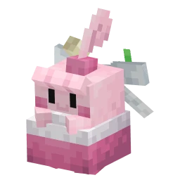 Happiny with the Easter 2026 skin