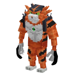 Incineroar with the Cartoon Takeover Crate skin