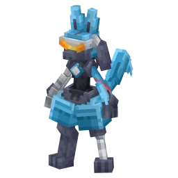 Lucario with the Cyberspace Odyssey Crate skin