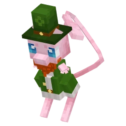 Mew with the St. Patty's Day 2026 skin