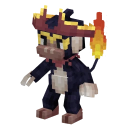 Monferno with the Pirates vs Abyss Crate skin