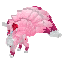 Ninetales with the Valentine's 2025 Collection skin