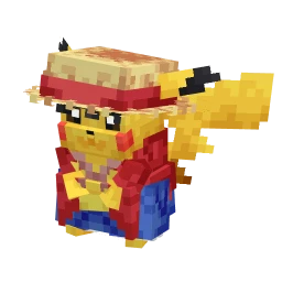 Pikachu with the Luffychu Pikachu skin