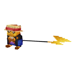 Raichu with the Luffychu Pikachu skin