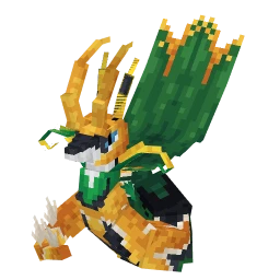 Serperior with the Heroes vs Villains Crate skin