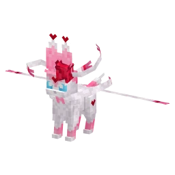 Sylveon with the Valentine's 2025 Collection skin